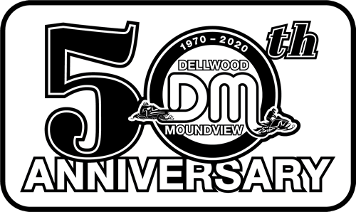 Dellwood Moundview Snowmobile Club 50th Anniversary logo