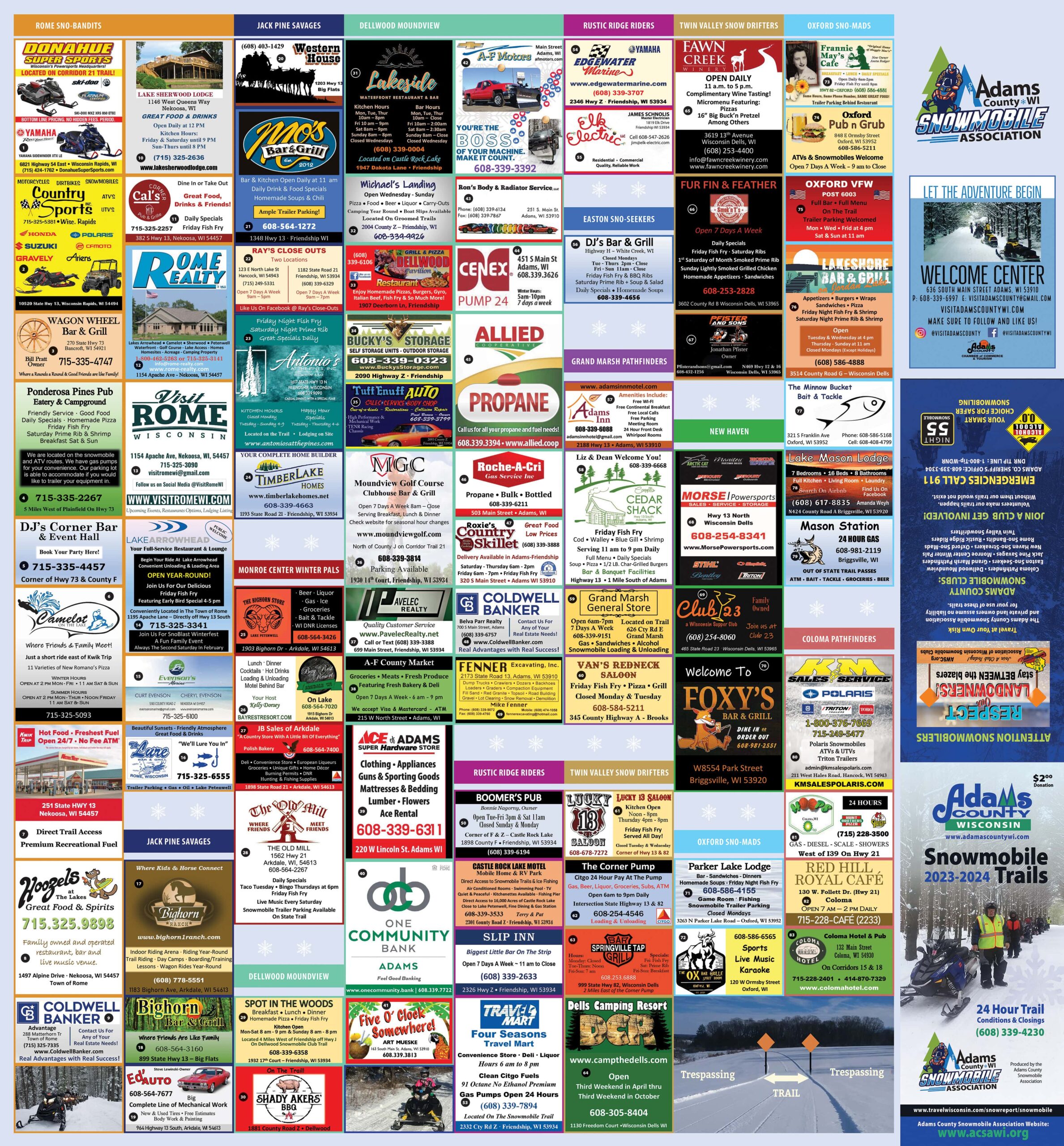Ads for local businesses
